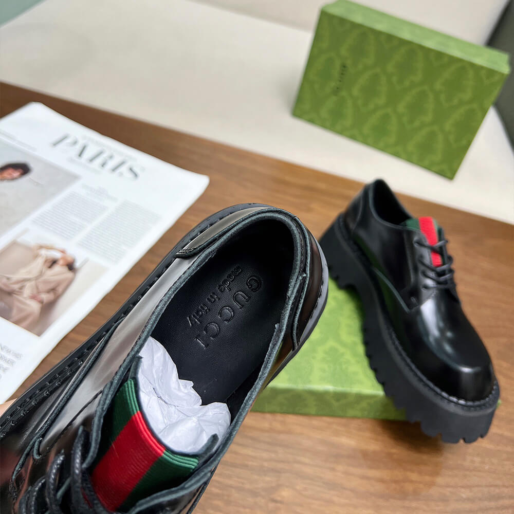 GUCCI Women s lace-up with Web