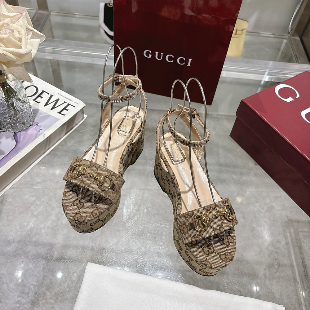 GUCCI Women s Horsebit flatform sandal