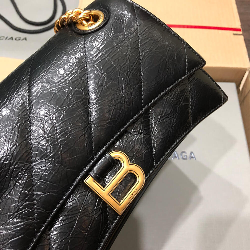 Balenciaga Women s Crush Chain Bag Small(HIGH-END GRADE)