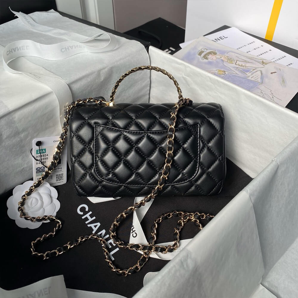 CHANEL Mini Flap Bag with Top Handle