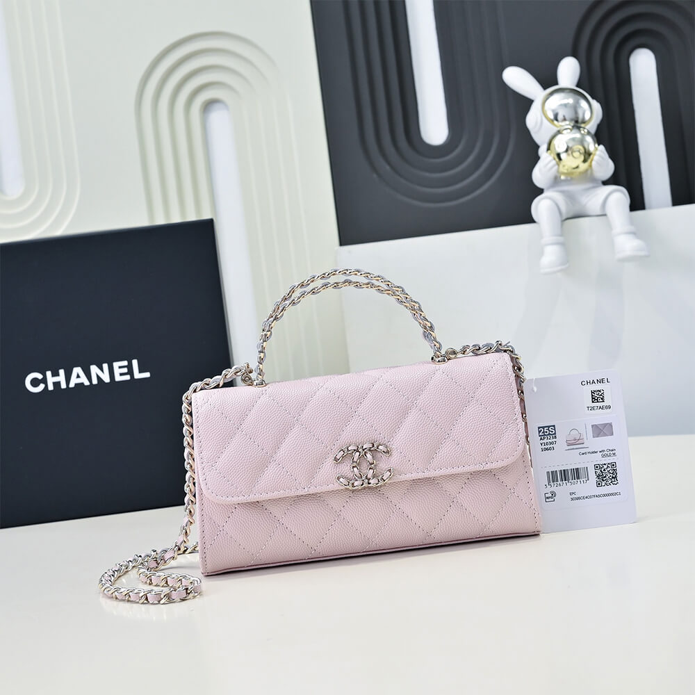 Chanel Flap Phone Holder with Chain(HIGH-END GRADE)
