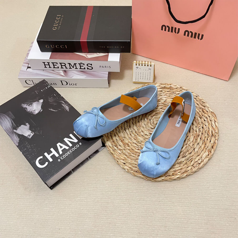 MiuMiu Satin ballerinas