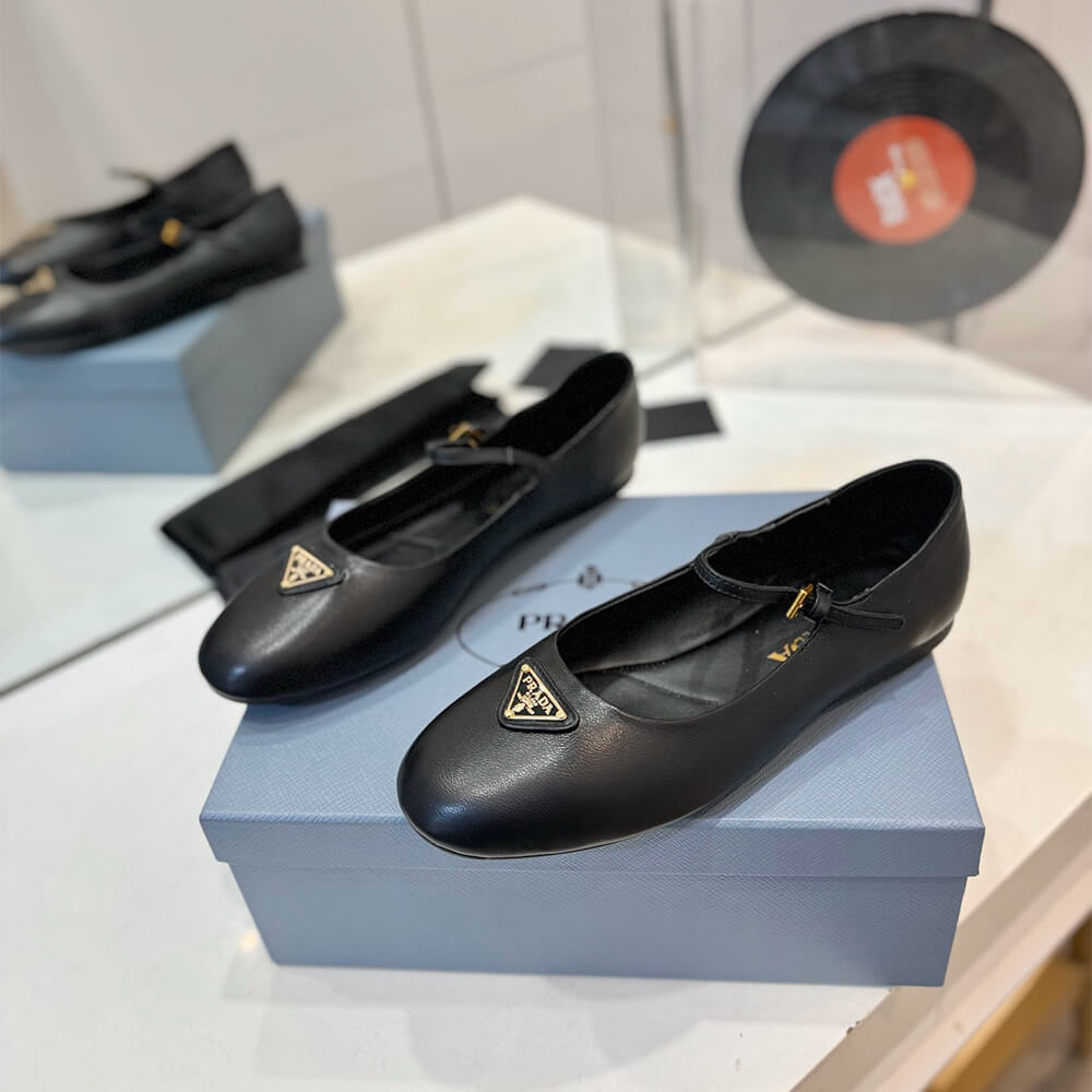 PRADA Nappa leather ballerinas