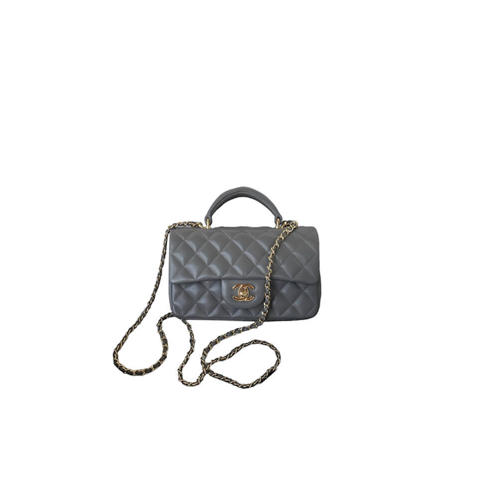 CHANEL Mini Classic Handbag With Top Handle