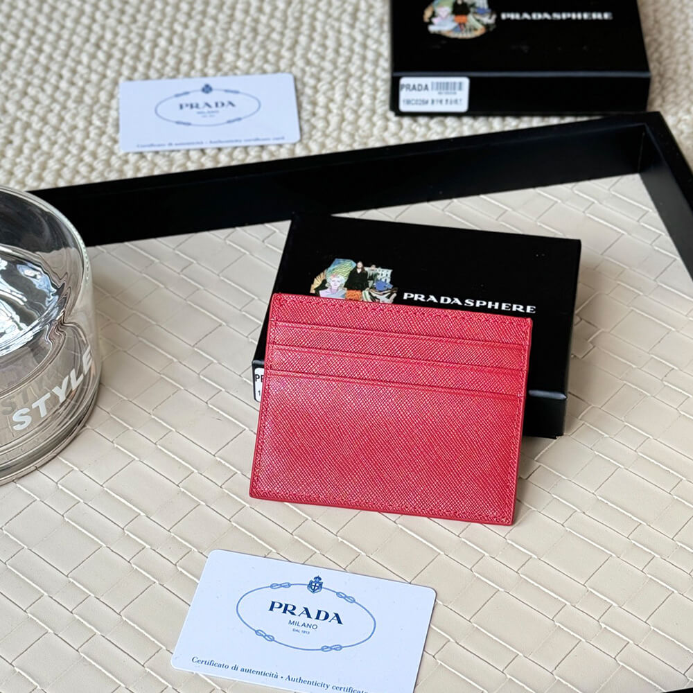 Prada Saffiano Leather Card Holder