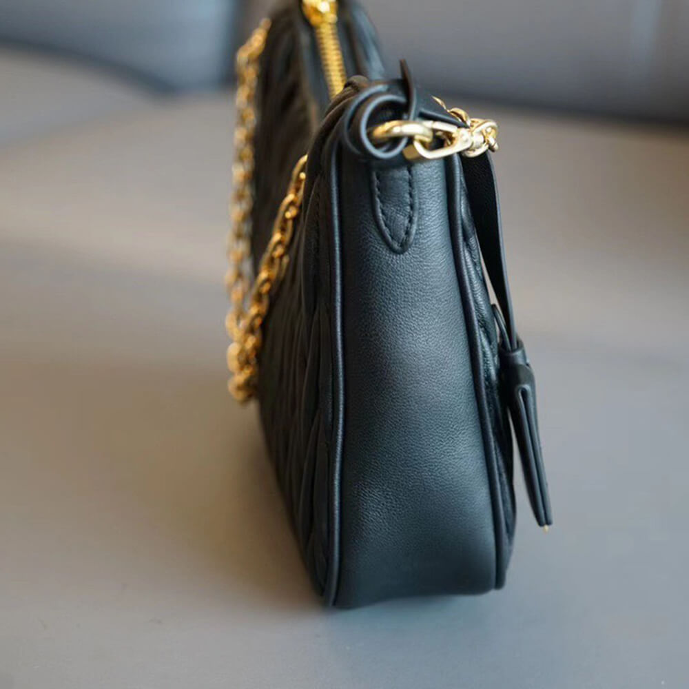 Matelasse nappa leather shoulder bag