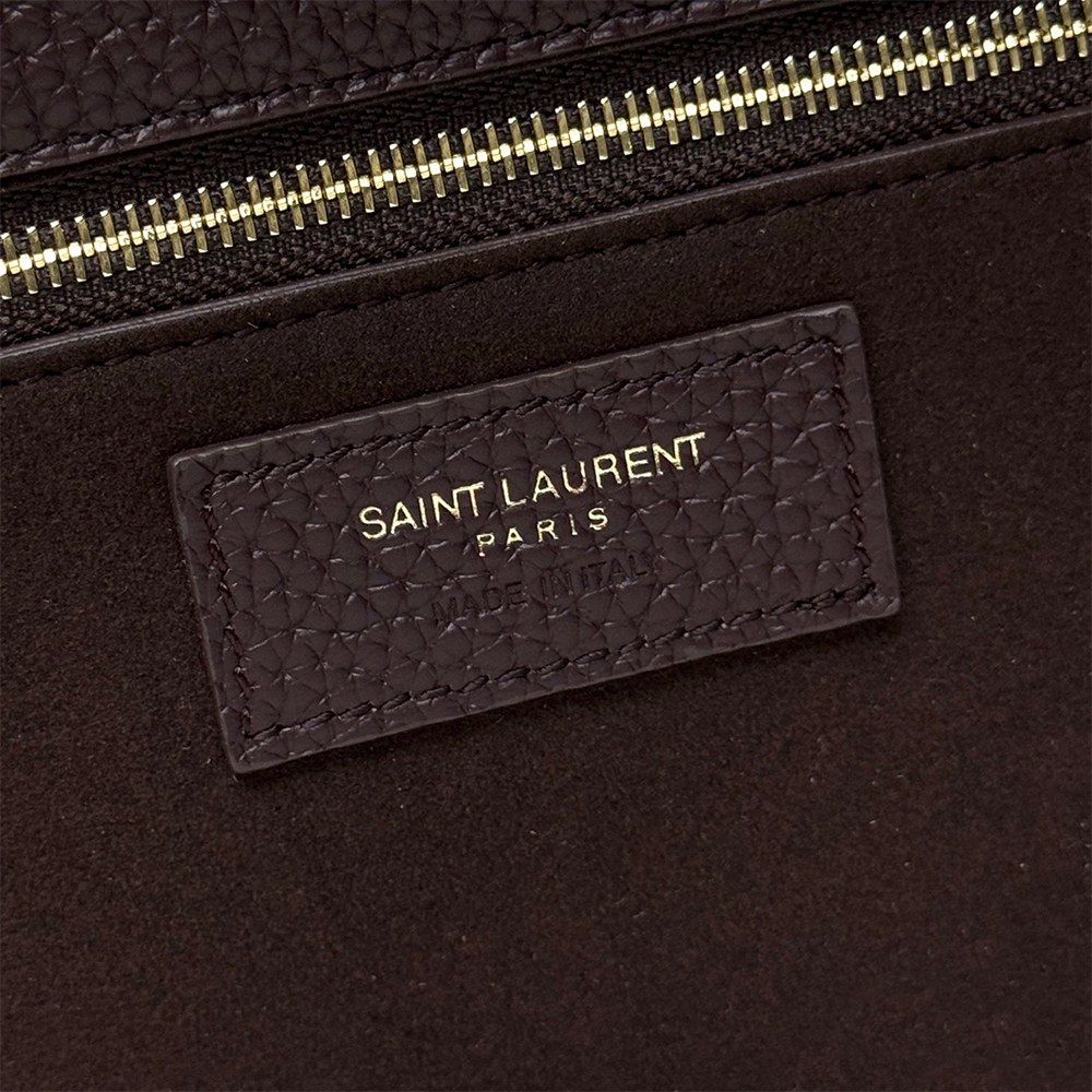 YSL LE 5 A 7 BEA IN GRAINED LEATHER
