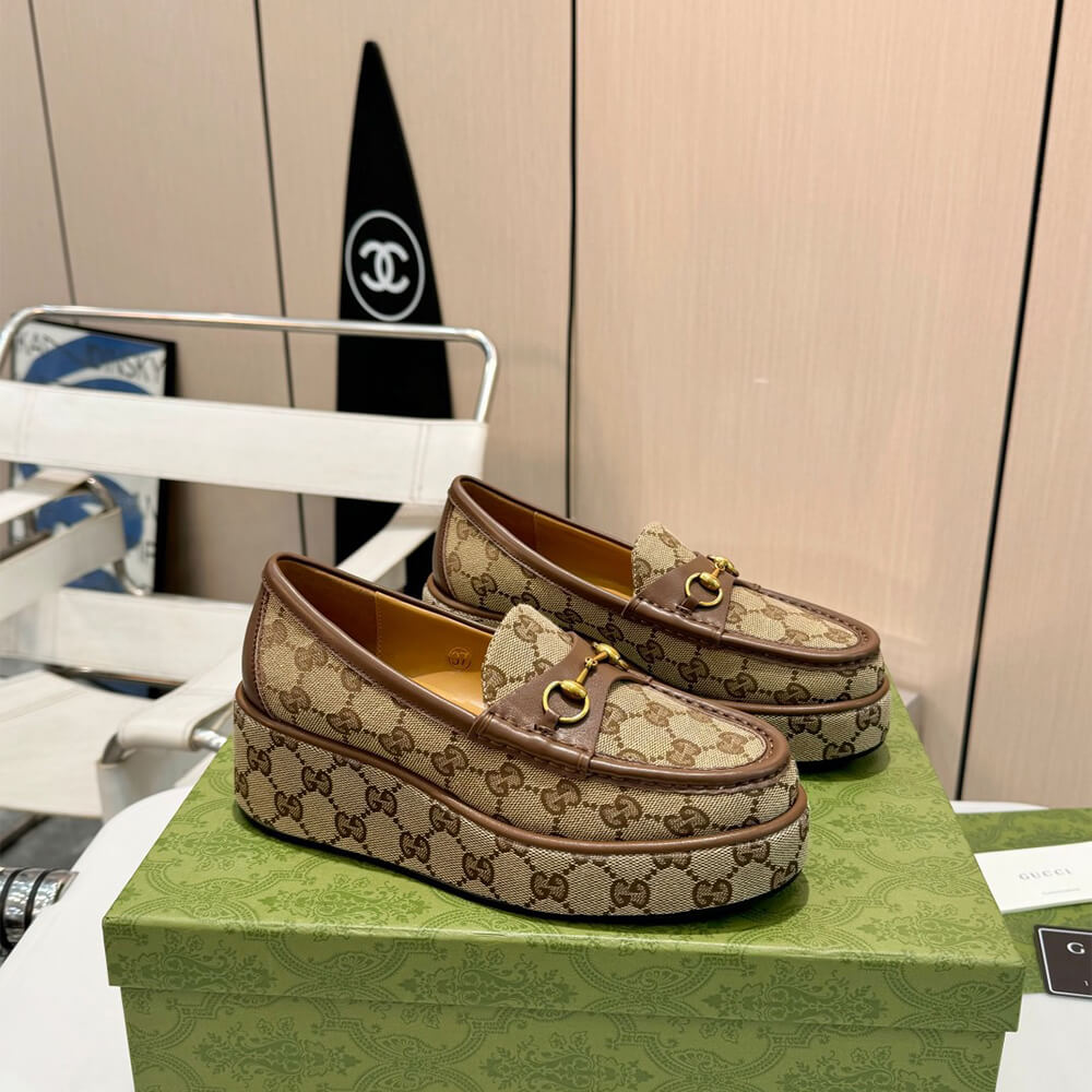 Gucci Women s Horsebit wedge loafer