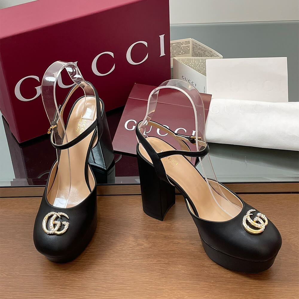 GUCCI Women s platform pump with Double G