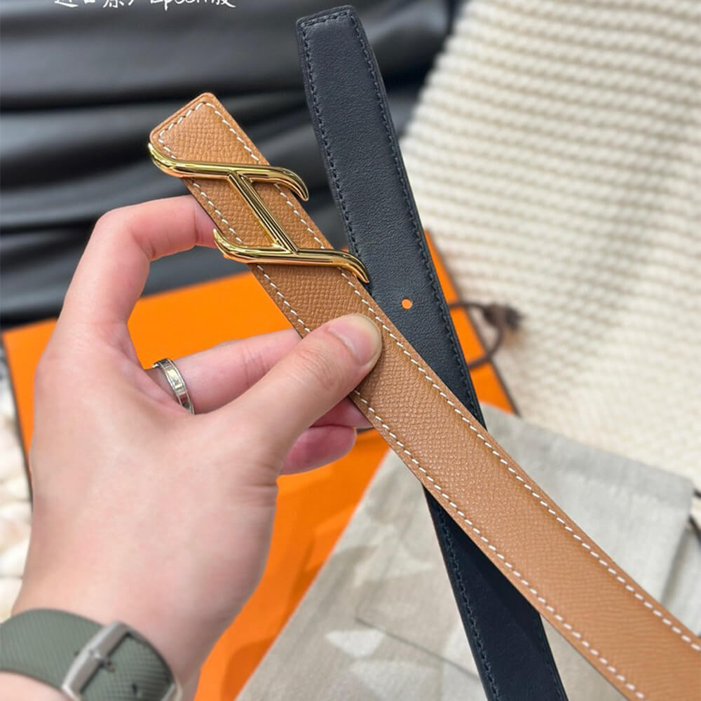 HDN belt buckle   Reversible leather strap 24 mm