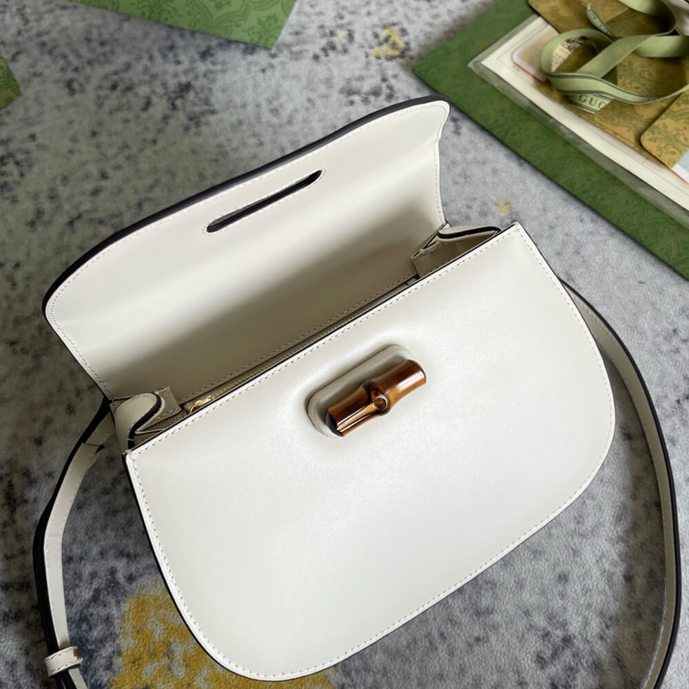 GUCCI BAMBOO 1947 JUMBO GG SMALL TOP HANDLE BAG