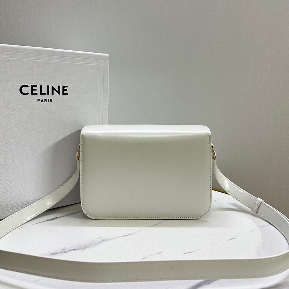 CELINE CLASSIQUE TRIOMPHE BAG in shiny calfskin(HIGH-END GRADE)