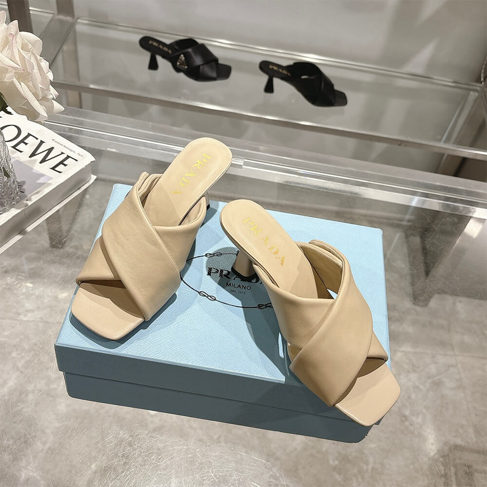 Prada Padded nappa leather sandals
