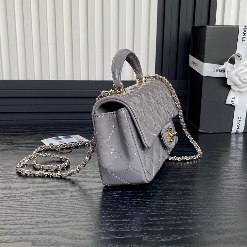 CHANEL Mini Classic Handbag With Top Handle