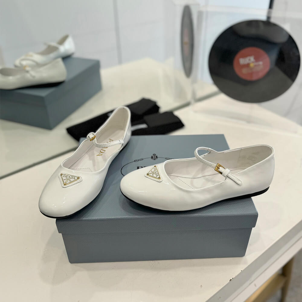 PRADA Nappa leather ballerinas