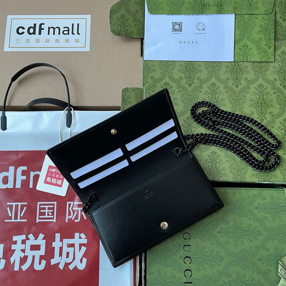 Gucci Horsebit 1955 Wallet With Chain Wallet(HIGH-END GRADE)