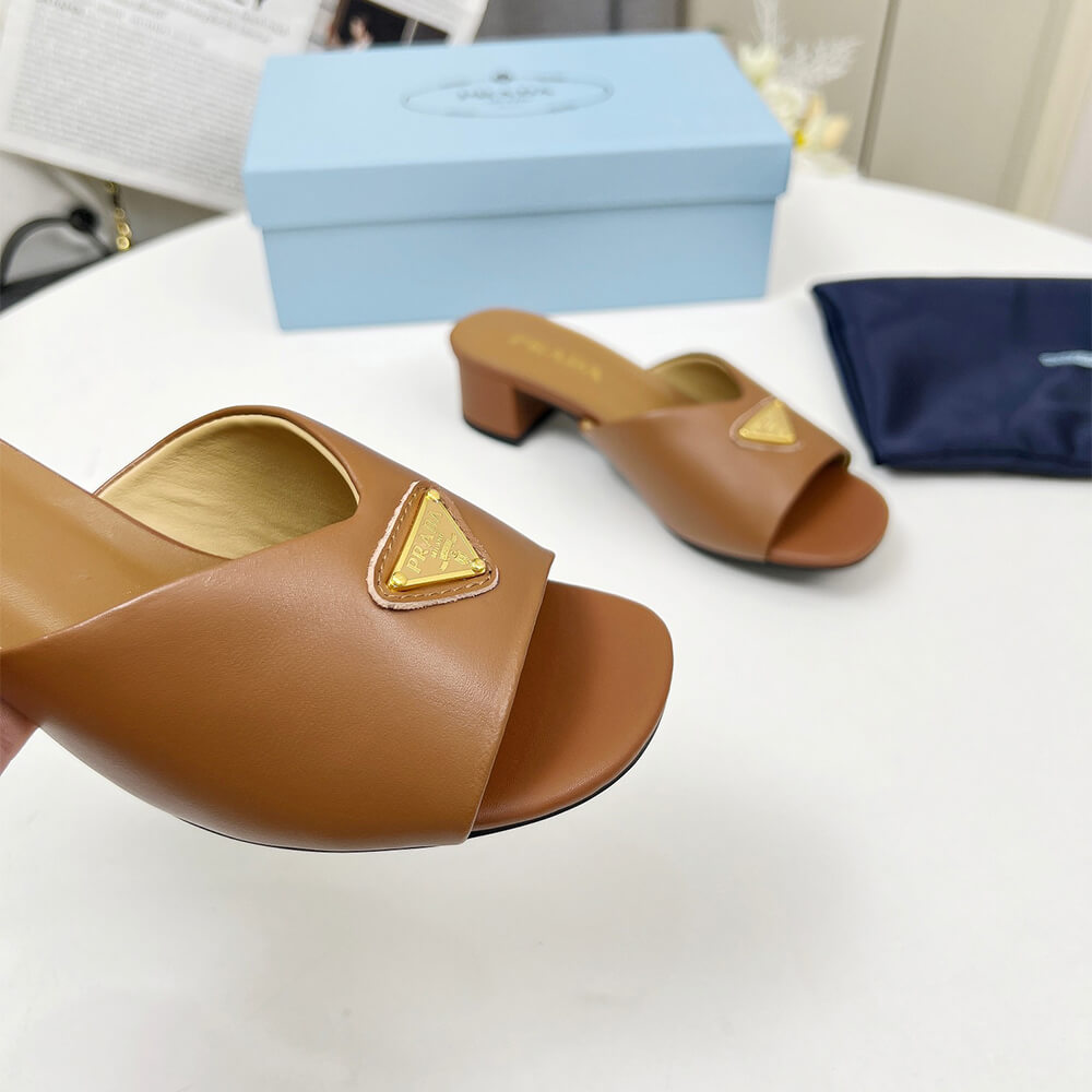 Prada Padded nappa leather sandals