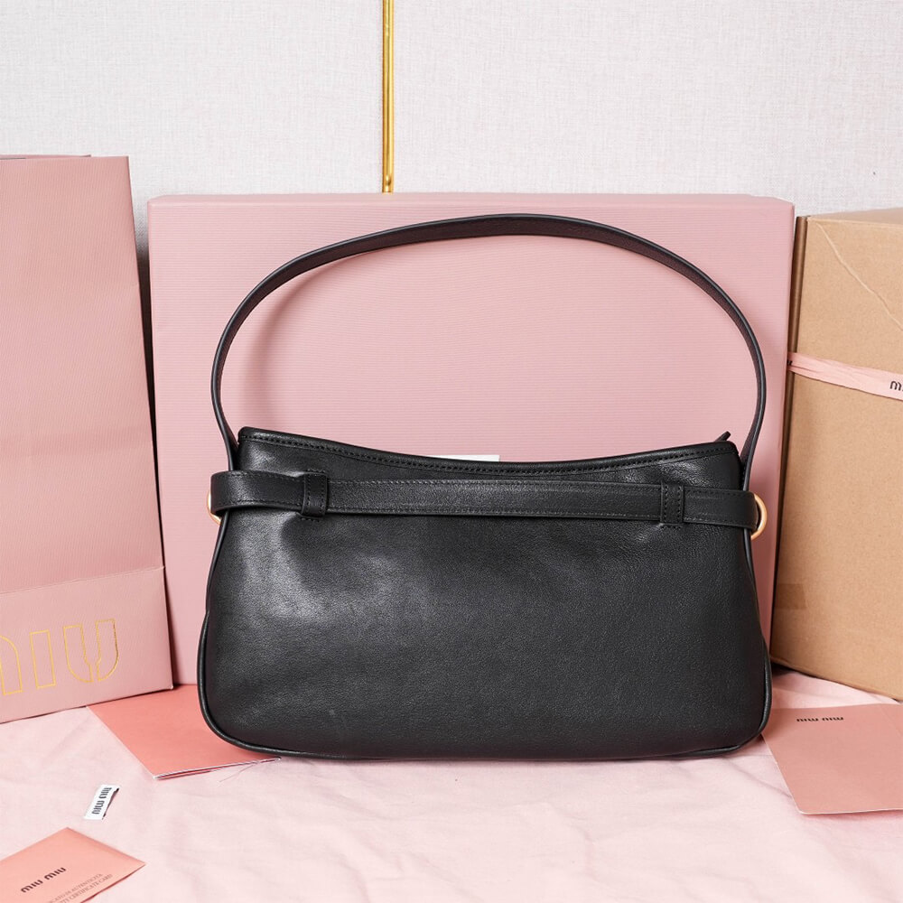 MIUMIU Regular Aventure nappa leather bag(HIGH-END GRADE)