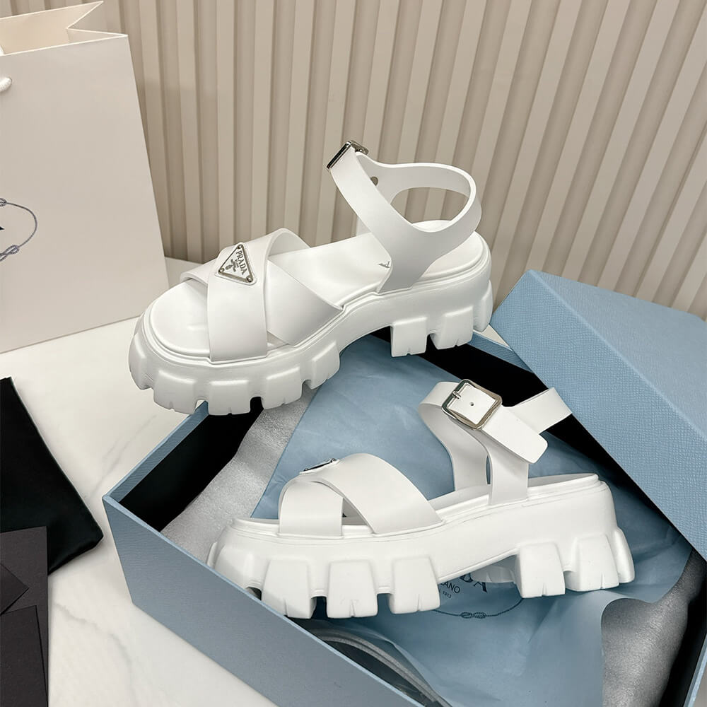 PRADA Monolith rubber sandals