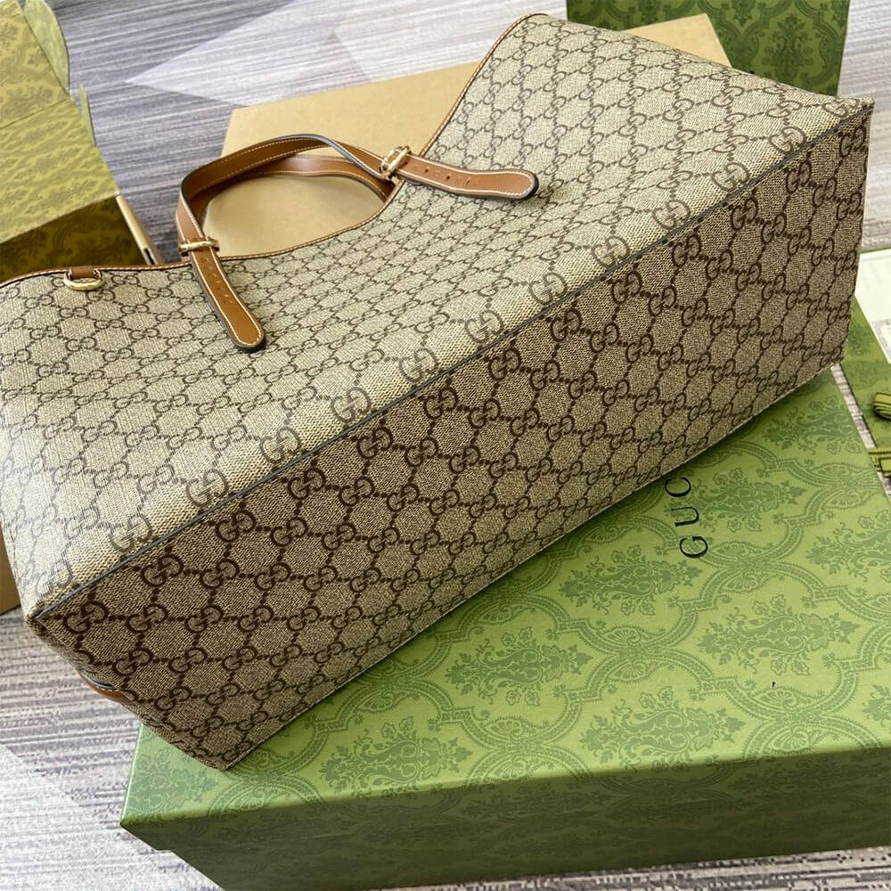 GG Emblem large tote bag